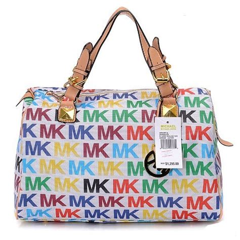 Michael Kors white rainbow purse